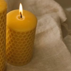 Honeycomb Pillar Candle